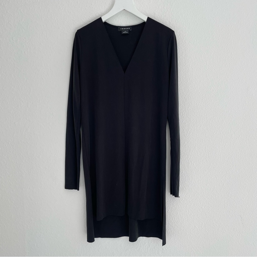 Trouve Black Slip Dress XS